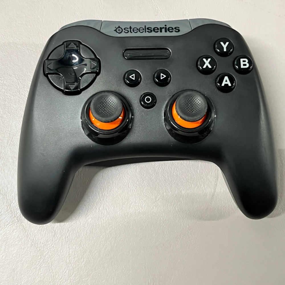 SteelSeries Black and Orange Gaming Controller
